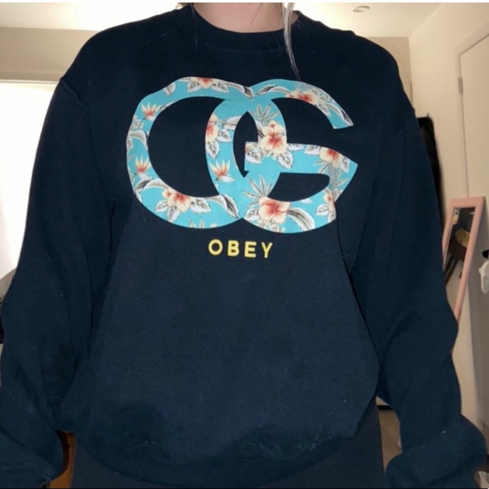Obey Black Crewneck